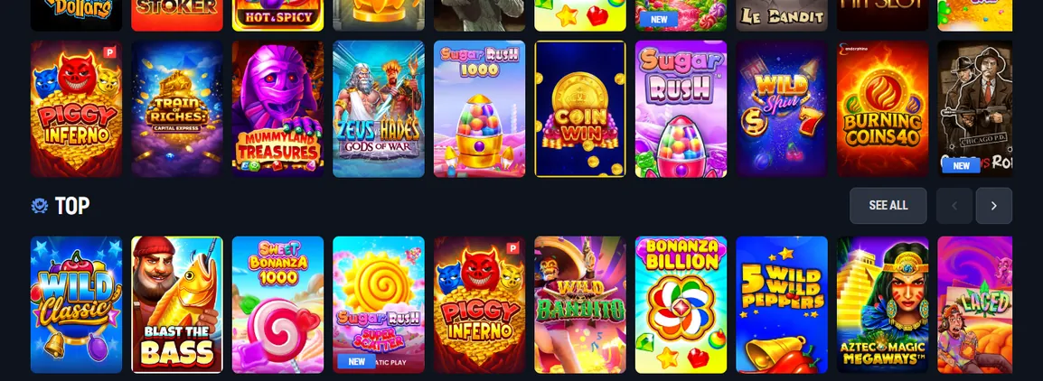 Spin top jackpot slots